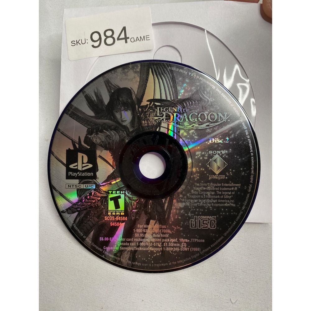 The Legend of Dragoon Sony PlayStation PS1